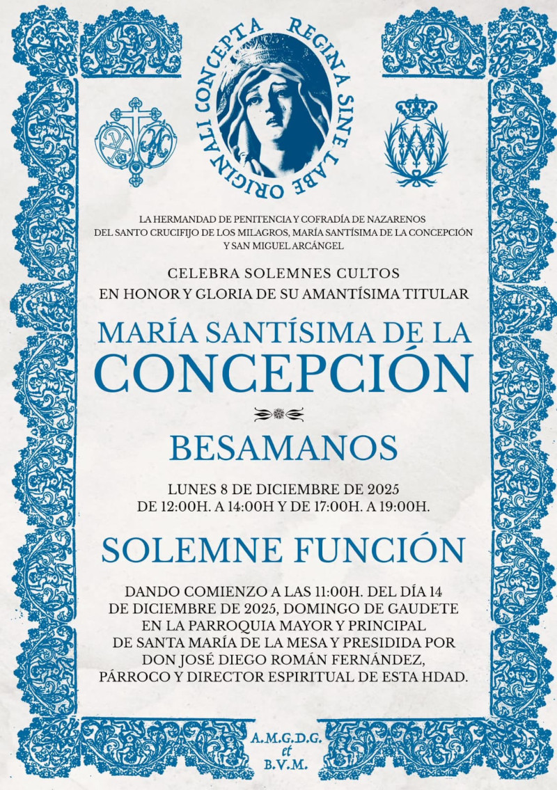 Función Solemne a María Santísima de la Concepción